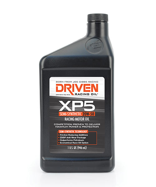 Driven XP5 20W-50 semi-synthetic engine oil