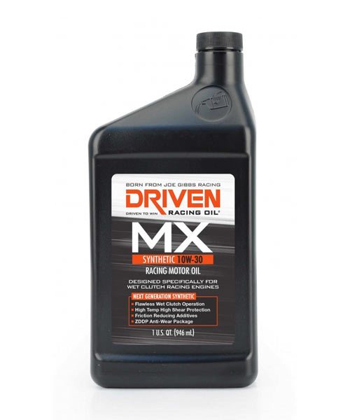 Driven MX 10W-30 synthetic wet clutch oil